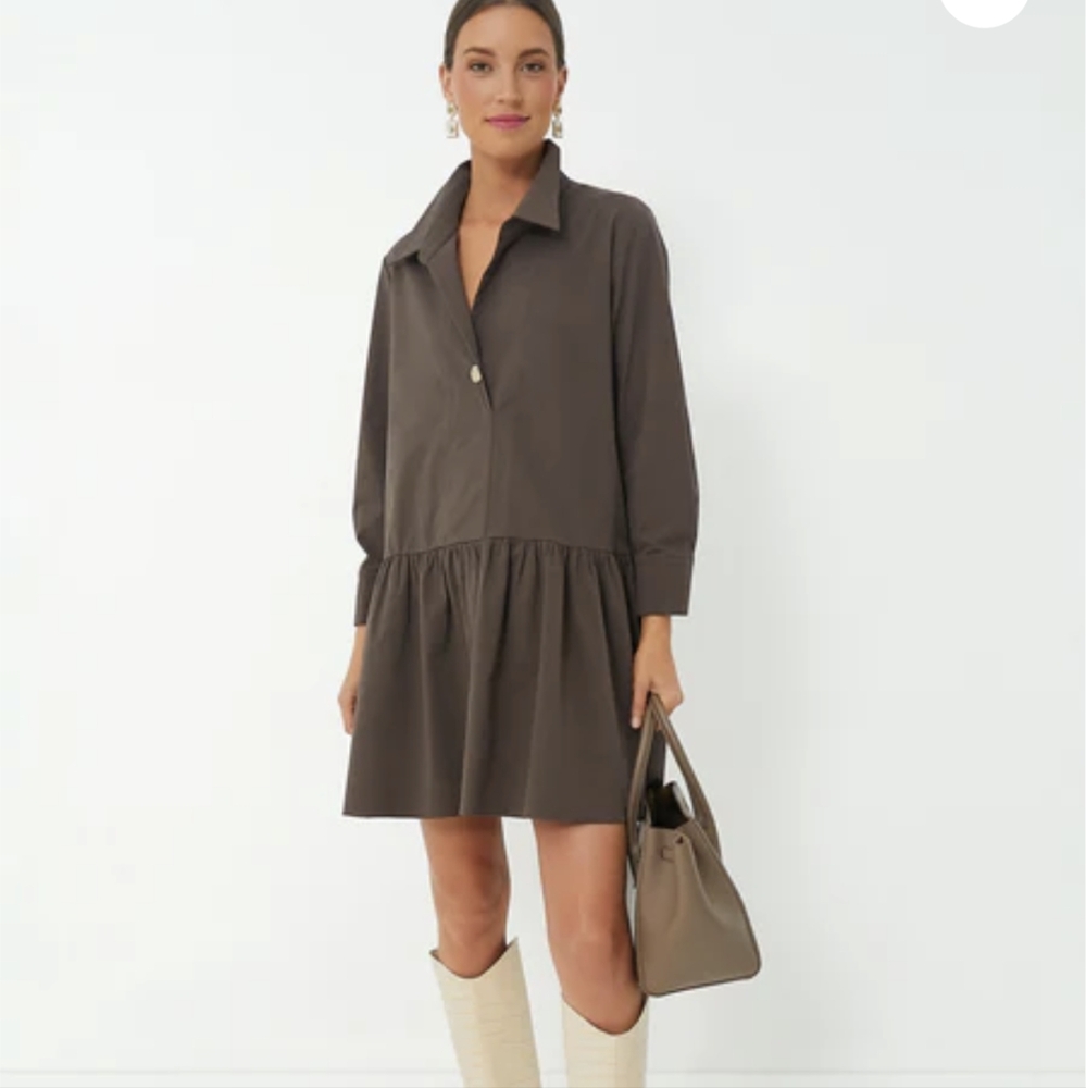 Tuckernuck Brown Long Sleeve Dress